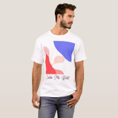 T-shirt Tirage couleur Abstrait en gras (Devant entier)
