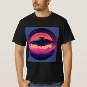 T-shirt Tirage de conception de l'espace de gravité (Devant)