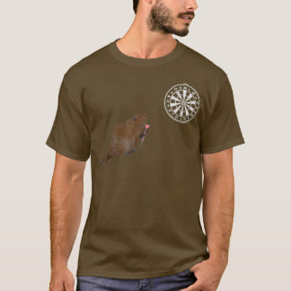 T-shirt Tirage de tableau noir Dartboard Darts Nutria Bull