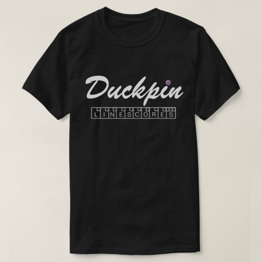 T-shirt Tirage noir de la ligne Duckpin (Design devant)