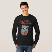 T-shirt tired owl Morning grouch colleagues Good morning (Devant entier)