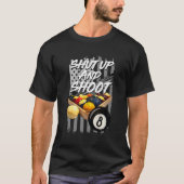 T-shirt Tirer Et Tirer Billard 8 Ball Pool Player (Devant)
