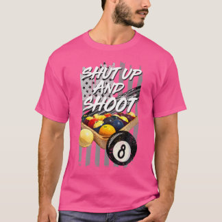 T-shirt Tirer Et Tirer Billard 8 Ball Pool Player