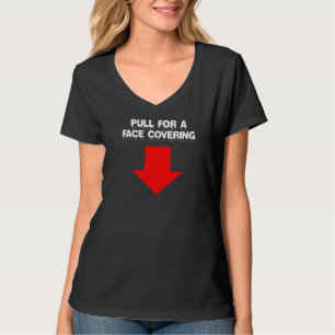 T-shirt Tirer Pour Un Visage Couvrant L'Humour Adulte