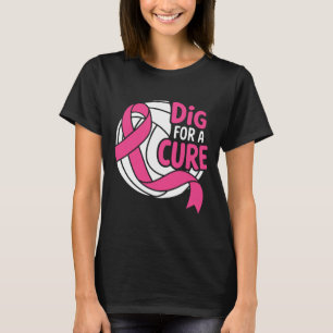 T-shirt Tirer Pour Un Volley-ball De Sensibilisation Au Ca