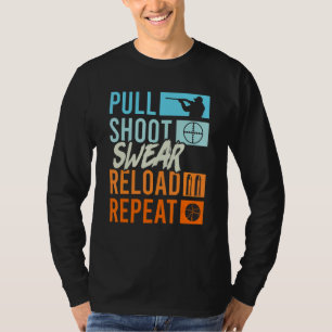 T-shirt Tirer sur la malédiction Recharger Tirer sur l'arg