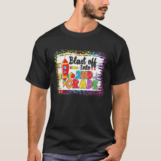 T-shirt Tirer Vers Le Léopard De 2E Classe De Rocket Vers (Devant)