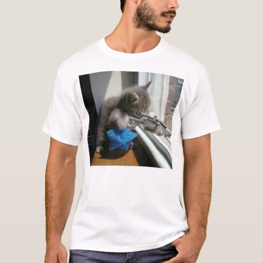 T-shirt Tireur isolé de Kitty (Devant)