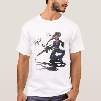 T-shirt tireur isolé un