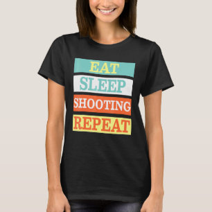 T-shirt Tireur Manger Sleep Tir Répétition Rétro