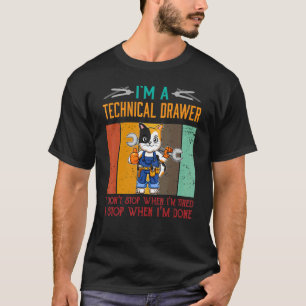 T-shirt Tireur technique masculin Arrêter quand j'ai fini