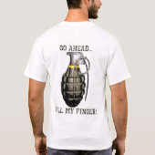 T-shirt Tirez mon doigt (Dos)