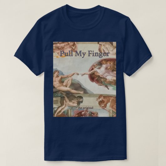T-shirt Tirez mon doigt sur l'original 1 2 (Design devant)