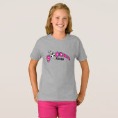 T-shirt Tirs de Foot - Rose Chaud (Devant entier)