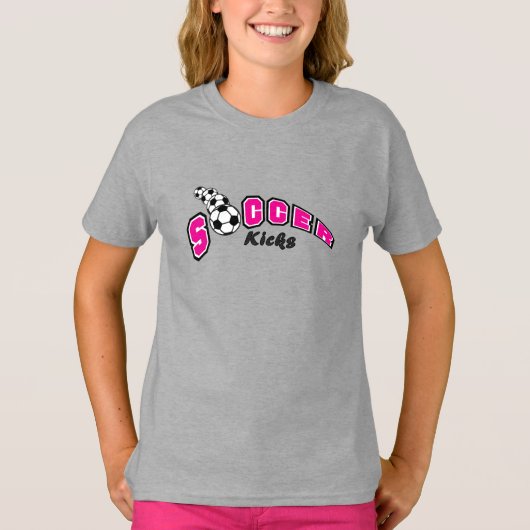T-shirt Tirs de Foot - Rose Chaud (Devant)
