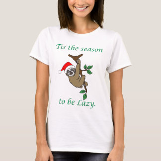 T-shirt Tis la pièce en t de culture de boîte de paresse