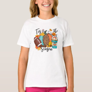 T-shirt 'Tis The Season - Automne, Football & Épices Citro