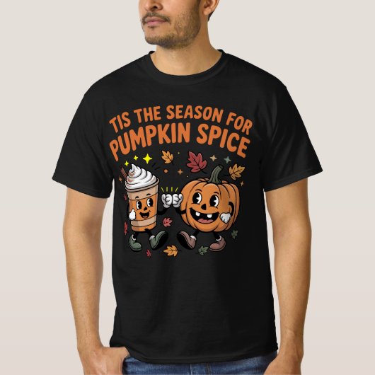 T-shirt 'Tis the Season for Pumpkin Spice Halloween Spooky (Devant)