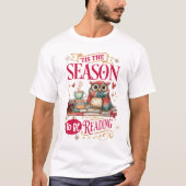 T-shirt 'Tis The Season to Be Reading (Devant)
