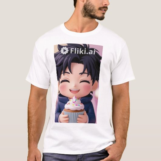 T-shirt Tisart Anime Mignon (Devant)