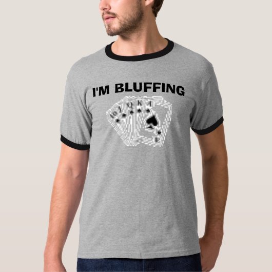 T-shirt TISONNIER, je BLUFFE (Devant)