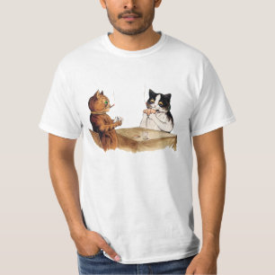 T-shirt tisonnier vintage jouant des chats