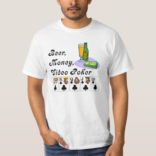 T-shirt Tisonnier visuel : Bière, argent, tisonnier visuel (Devant)