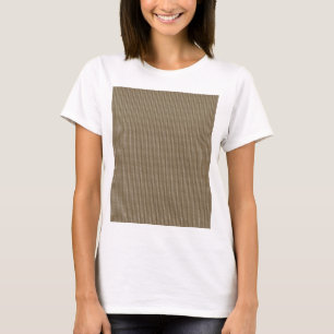 T-shirt Tissu Brown avec un motif vertical extensible de