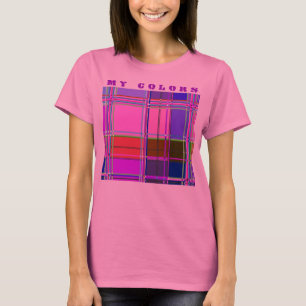T-shirt Tissu Couleurs Carrés
