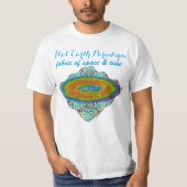 T-shirt Tissu plat de paradigme de la terre de l'espace et (Devant)