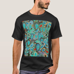 T-shirt Tissu ultra-tendance : motif abstrait sans soudure