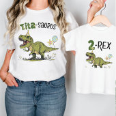 T-shirt Tita-saurus Dinosaur Thème Fun Anniversaire de enf