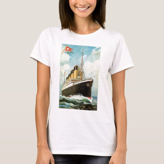 T-shirt Titanic en mer (Devant)