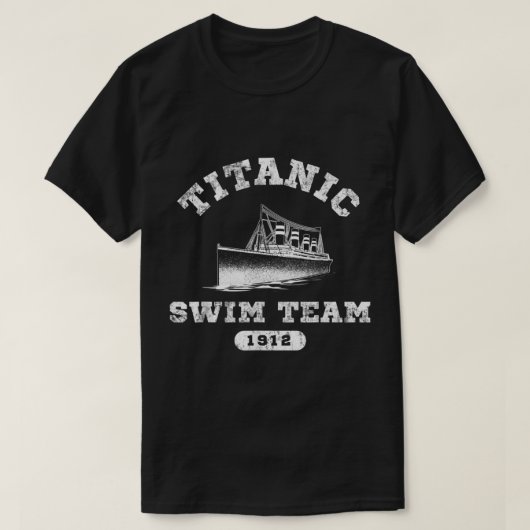 T-shirt Titanic Swim Team 1912 Vintage Shirt (Design devant)
