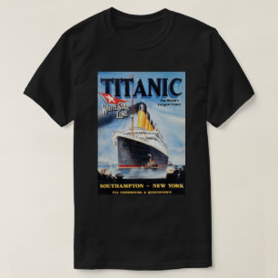 T-shirt Titanic White Star Line - Le plus grand Liner du m
