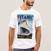 T-shirt Titanic White Star Line - Le plus grand Liner du m (Devant)