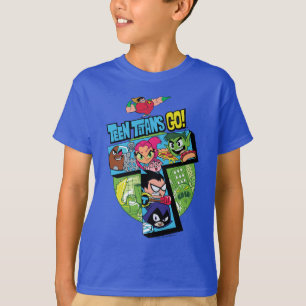 T-shirt Titans Ados, allez ! Collage de la tour Titans