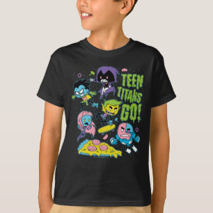 T-shirt Titans Ados, allez ! Gnarly 90's Pizza Graphic
