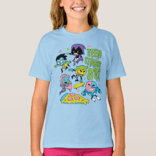 T-shirt Titans Ados, allez !   Gnarly 90's Pizza Graphic