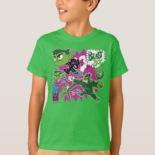 T-shirt Titans Ados, allez ! | Les Shapeshifts Beast Boy (Devant)