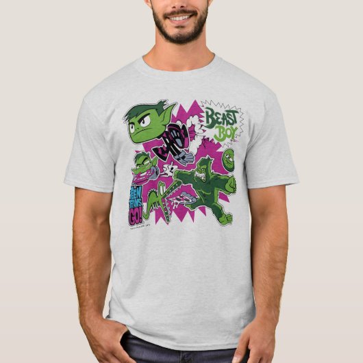 T-shirt Titans Ados, allez ! | Les Shapeshifts Beast Boy (Devant)