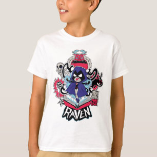 T-shirt Titans Ados, allez !   Raven puissance démoniaque 