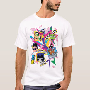 T-shirt Titans Ados, allez !   Retro 90's Group Collage