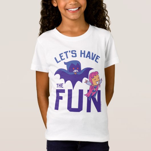 T-Shirt Titans Ados, allez ! | Starfire & Raven "Ayez Le P (Devant)