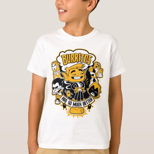 T-shirt Titans Ados, partez ! | Beast Boy "Burritos Are Be (Devant)