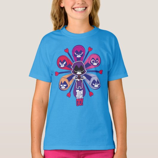 T-shirt Titans Ados, partez ! | Emoticlones de Raven (Devant)
