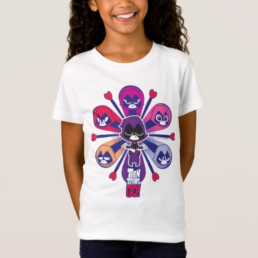 T-Shirt Titans Ados, partez ! | Emoticlones de Raven (Devant)