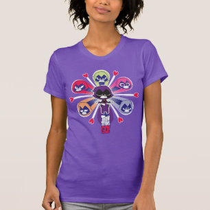 T-shirt Titans Ados, partez ! Emoticlones de Raven