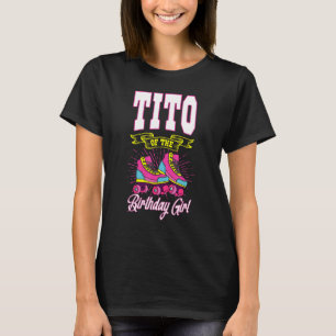 T-shirt Tito De L'Anniversaire Fille Roller Patins Anniver