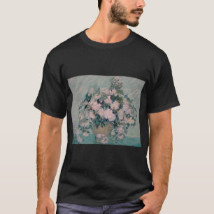 T-shirt titre 1890 de Vincent van Gogh de roses blancs ROS